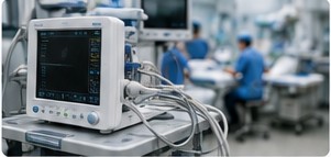 Equipo médico en ambiente hospitalario